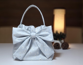 Ribbon Bag English Video Tutorial & PDF Pattern / Sewing Pattern / Satin bag/ wedding bag / DIY Craft / mini hand bag / Classic bag