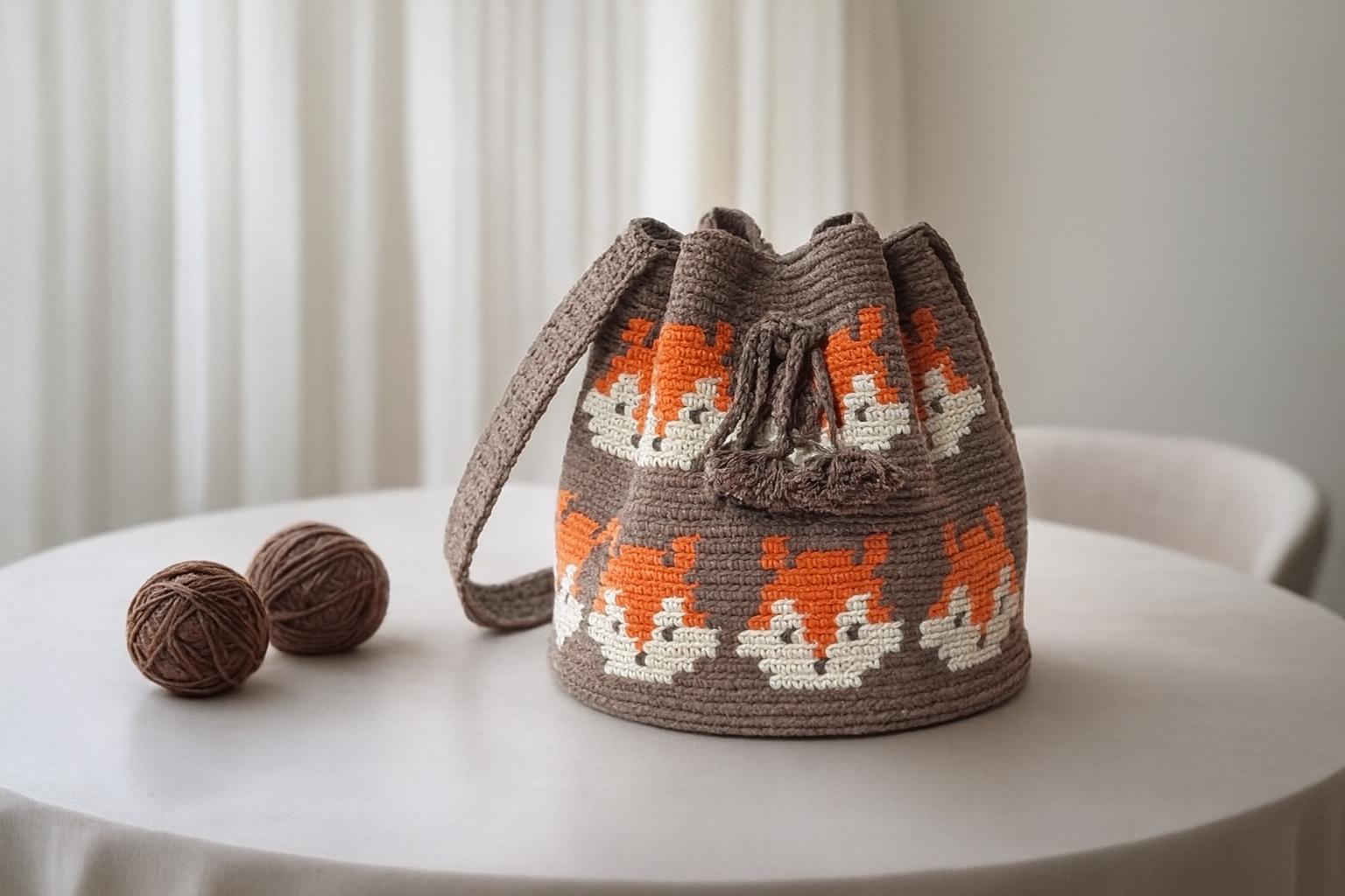 Sacs Wayuu Mochila faits à la main au crochet tissé 100