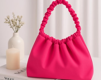 Pink Bag English Video Tutorial & PDF pattern / Sewing Pattern / Satin bag/ wedding bag / DIY Craft / mini hand bag / Classic bag /Barbiebag