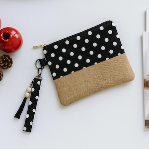 Wristlet Clutch English PDF (Gift Sewing Planner) / Sewing Pattern / Zipper Pouch/ Sewing Tutorial / Cosmetic Bag / DIY Craft / Project Bag
