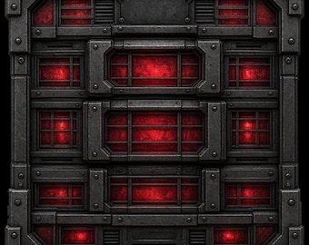 Riveted Crimson Stack Screen