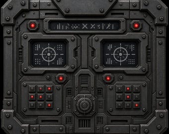 Riveted Iron Grid Console