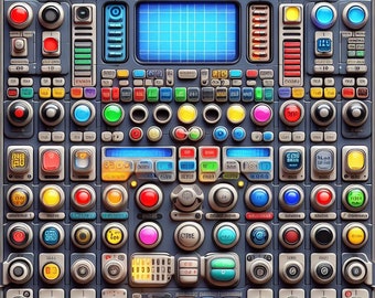 Laser Scan Grid Control Panel (5.5-inch LARGE sticker)