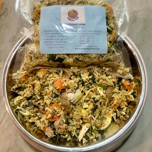 Chicken Breast Cuisine, Grain Free Dog Food, Gourmet all natural  dog food, Healthy homemade dog food for dogs with food sensitivities