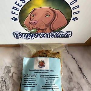 Lamb Chop Meal, Grain-free dog food, Premium dog food, Homemade dog food, Unprocessed dog food, Organic pet food, Human grade dog food