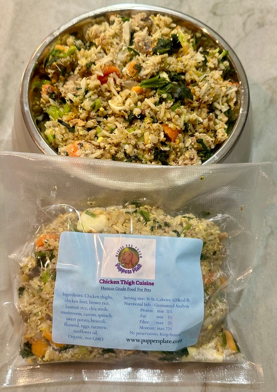 Homemade dog food 2025 serving size