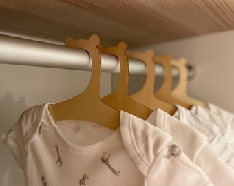 Nursery Wooden Animal Hangers | Baby Clothes Hangers