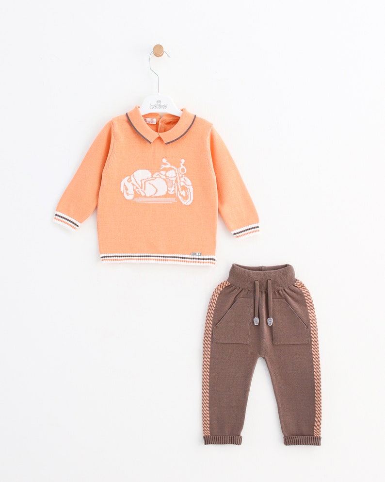 Coming Home Outfit Baby Boy Girl Winter, Motorbike 2 Pieces Set