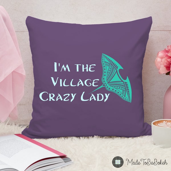 Je suis le Village Crazy Lady Layered SVG - Grandma Gramma Tala, Moana, Manta Ray, Tattoo, Téléchargement instantané pour l'artisanat, Broderie, Autocollants