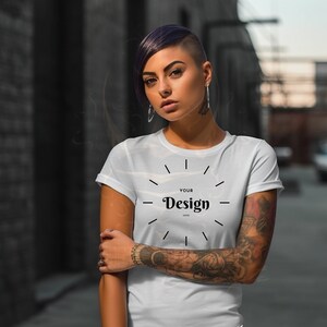 White Shirt Mockup, T-Shirt Mockup, All White, Customize, Model Shirt, Mockup Designs, Girl Shirt, Classic Tee, Blank Shirt, Women’s Shirt