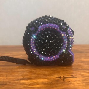 purple bedazzled measuring tape
