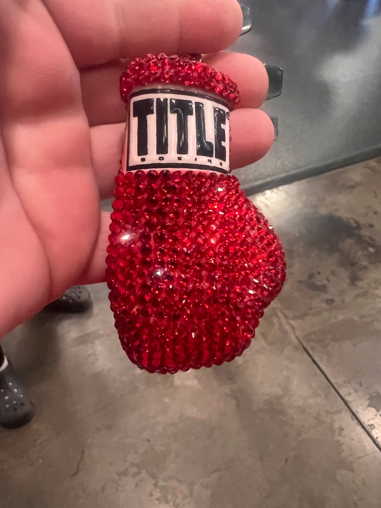 Bedazzled Boxing Glove Keychain - Etsy
