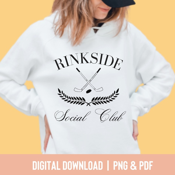 Rinkside Social Club | Hockey Mom PNG | Hockey |  Sports Mom | Digital Download