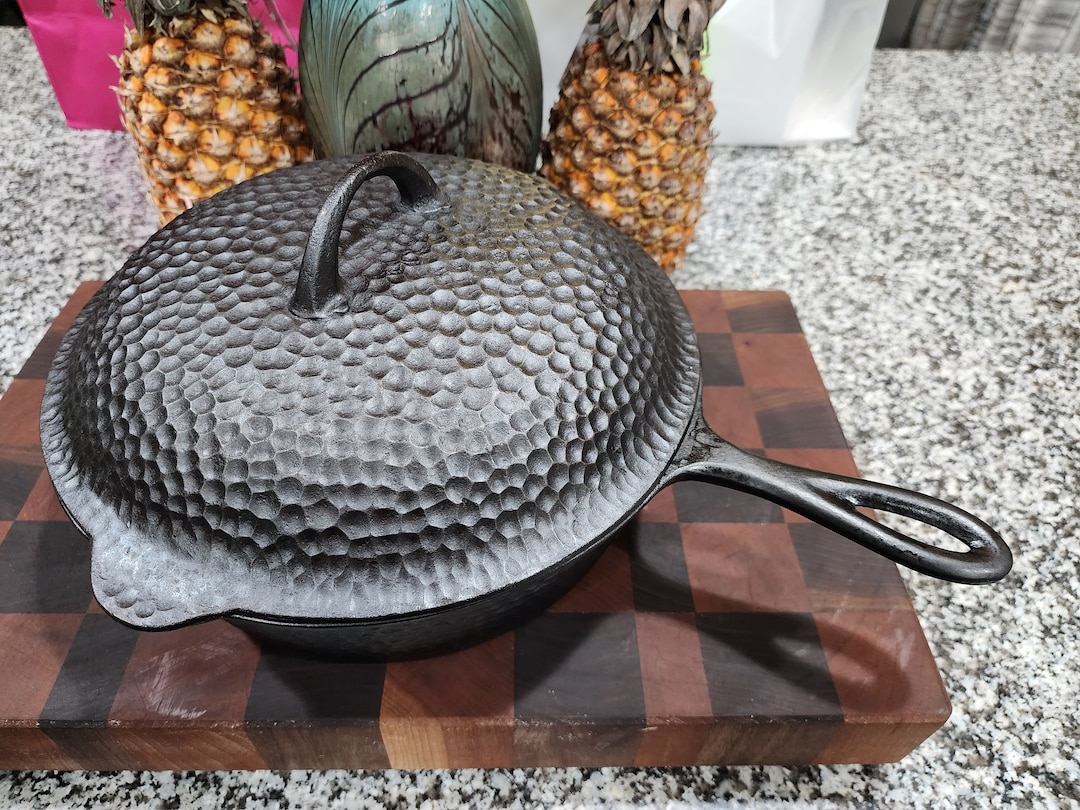 Chicago Hardware Foundry CHF DEEP Hammered Deep Skillet 89B With Lid Etsy