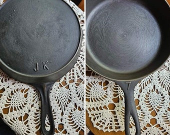 JK initial Skillet  ( J.K. ) - size No 7