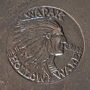 WAPAK Indian Head Skillet -size 8 [Historical]