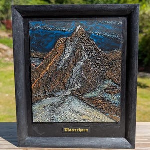 3D relief / painting of Matterhorn