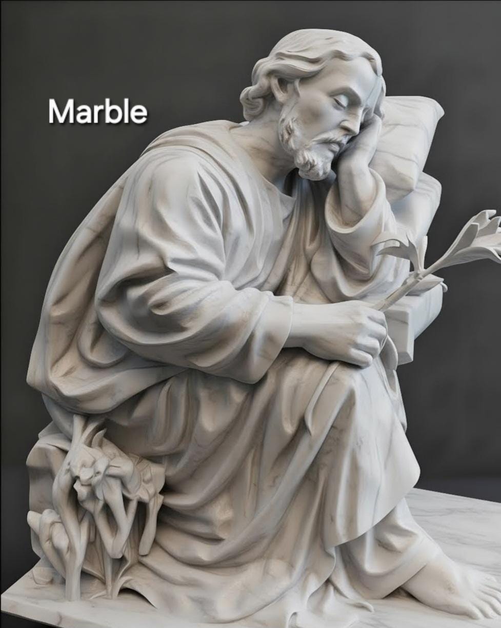 Sleeping saint joseph statue - Etsy 日本