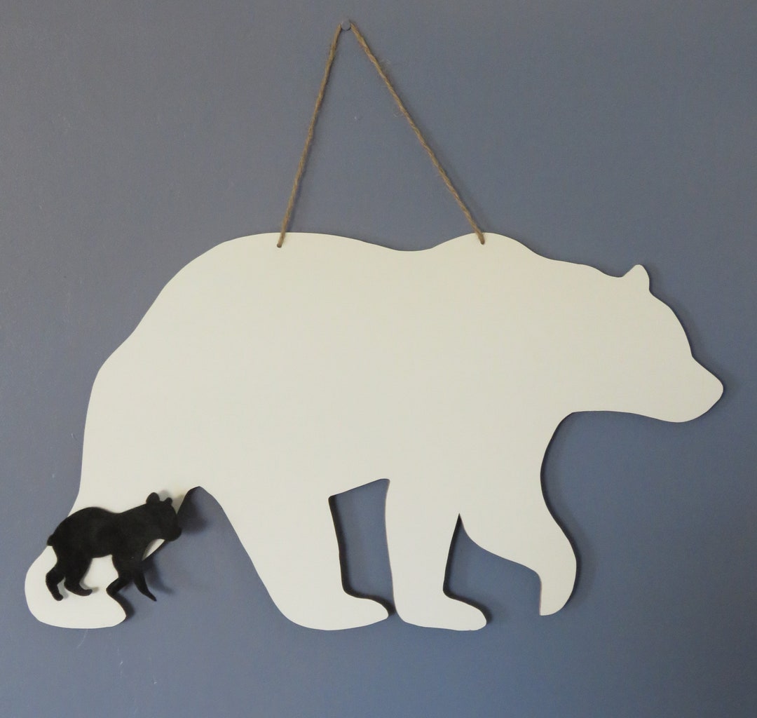 Reversible Whiteboard and Chalkboard Bear Etsy