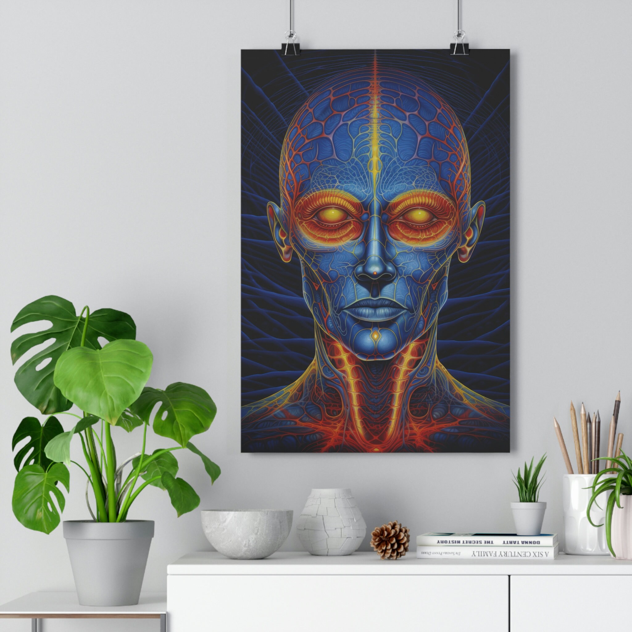 DMT Painting, Psychedelic Wall Decor, Trippy Art Print, Spiritual Art ...