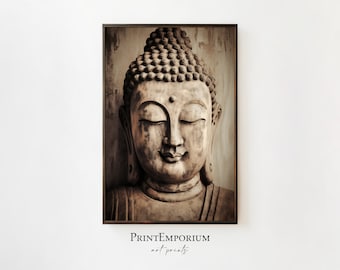 Buddha Wall Art, Minimalist Wall Art, Minimalist Buddha Wall Art, Home Decor, Zen Wall Art, Buddha Art, Large Buddha Wall Art, Modern Art