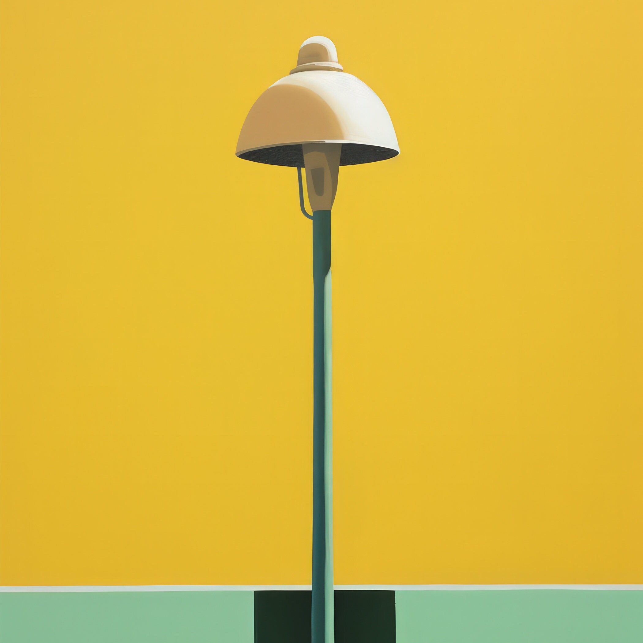 Minimalist Lamp Painting, Modern Home Decor, Minimalist Wall Art ...