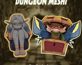 Dungeon Meshi Marcille Chilchuck Matte Stickers