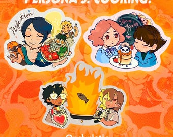 Persona 5: COOKING! Matte Vinyl Stickers