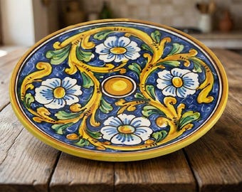 Nino Parrucca Italian Ceramic Plate: Hand-painted Village Scene - Etsy