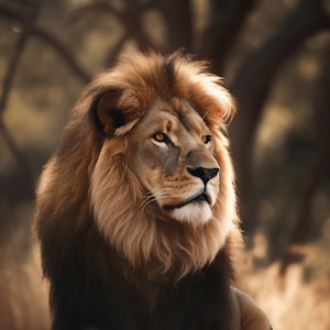 Afrikanischer Löwe Digital Art Download