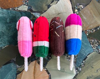 Felt Popsicle Soft Toy Felt Popsicle Play Popsicle Play Toy Felt Colourful Toy Popsicle Felt Pretend Play Felt Popsicle Toy Montessori Toy