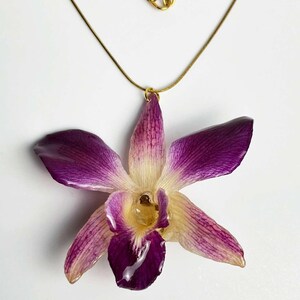 Purple Orchid Necklace image 2