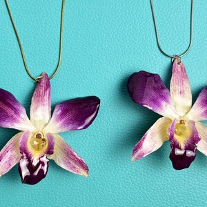Purple Orchid Necklace image 5