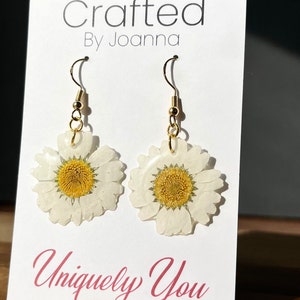 Summer Daisy Earring | Unique Mother's Day Birthday Graduation Summer Jewelry Gift || Handmade Bold Colorful Resin Fruit Food Jewelry