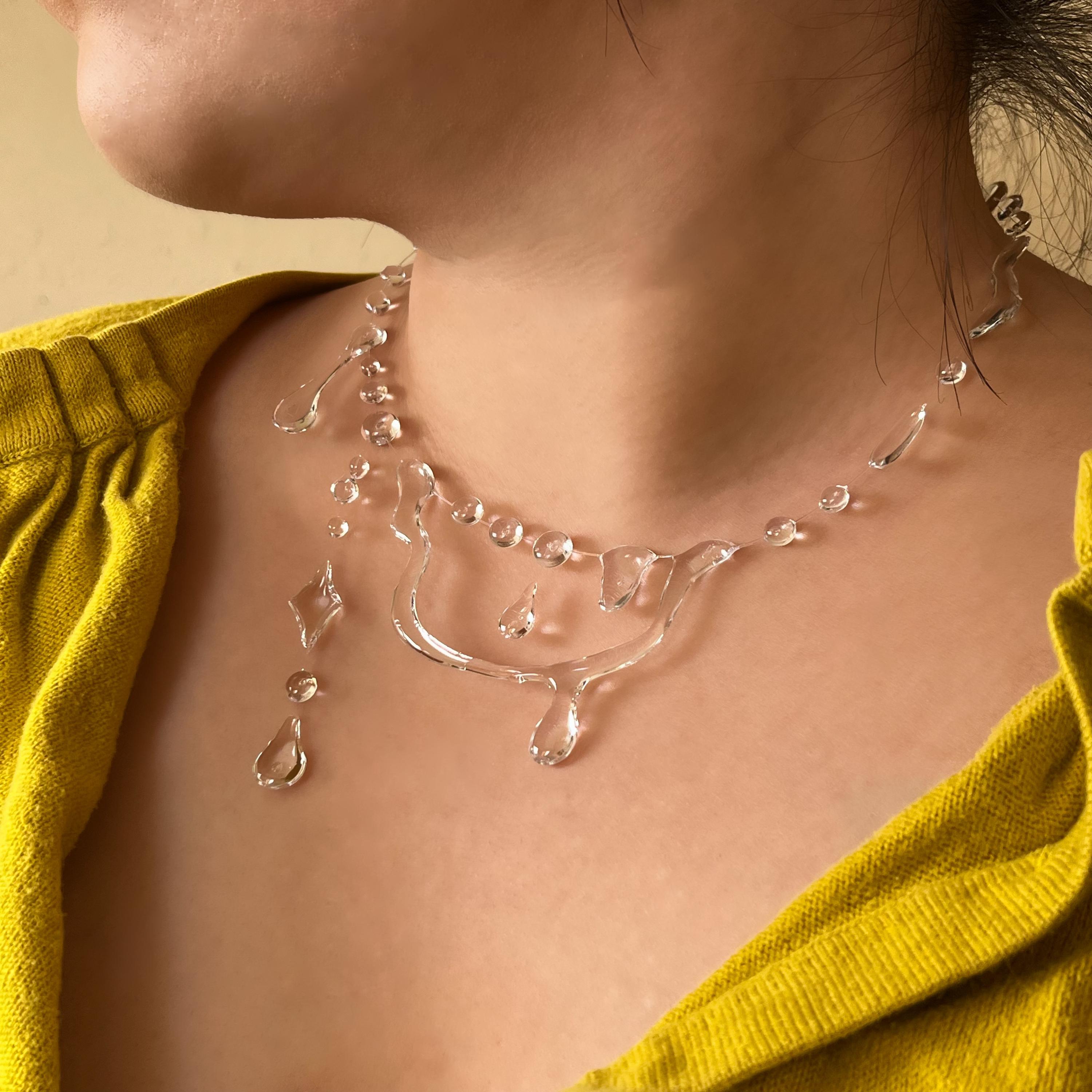 アクセサリー MASU RAINDROP NECKLACE Misa Jewelry - Opal Jewelry - Raindrop Opal Necklace