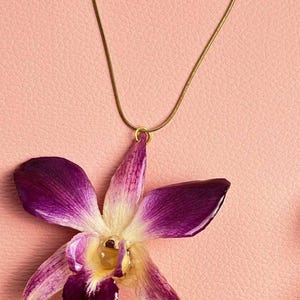 Purple Orchid Necklace image 6