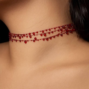 Vampish Blood Tiered Choker
