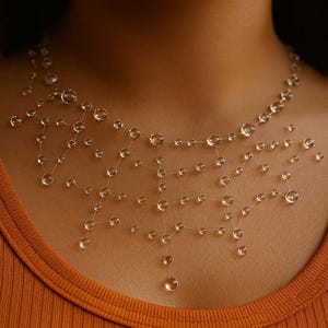 Dewy Spiderweb Necklace