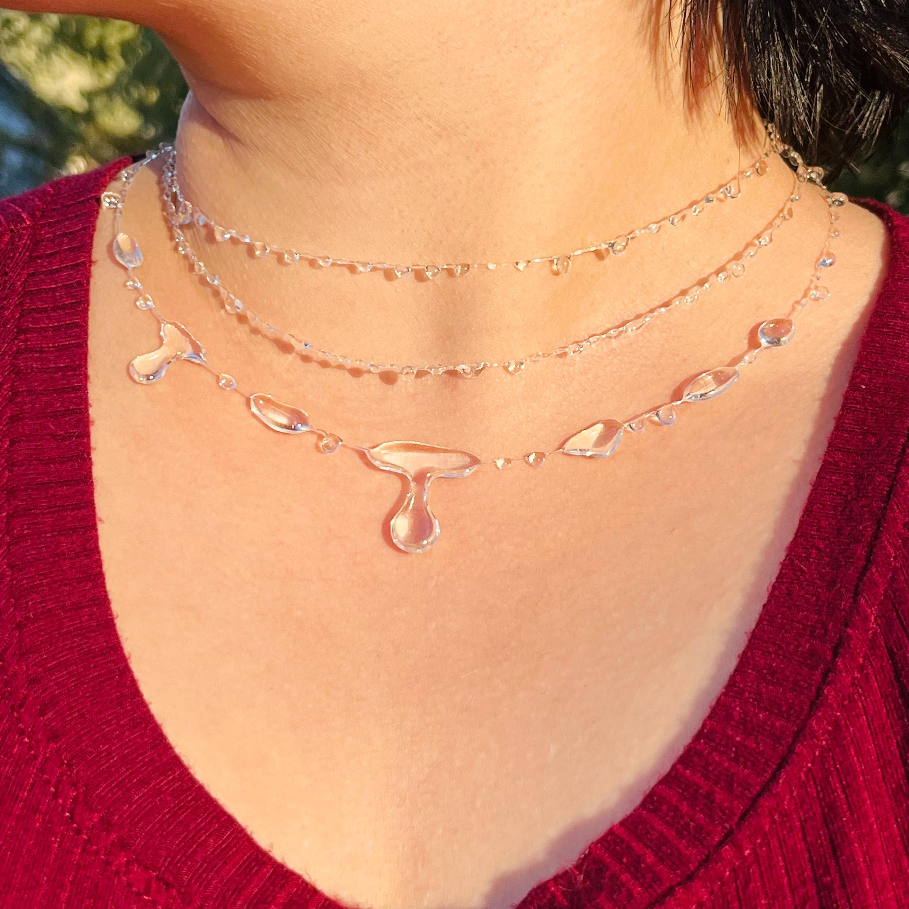アクセサリー MASU RAINDROP NECKLACE Misa Jewelry - Opal Jewelry - Raindrop Opal Necklace