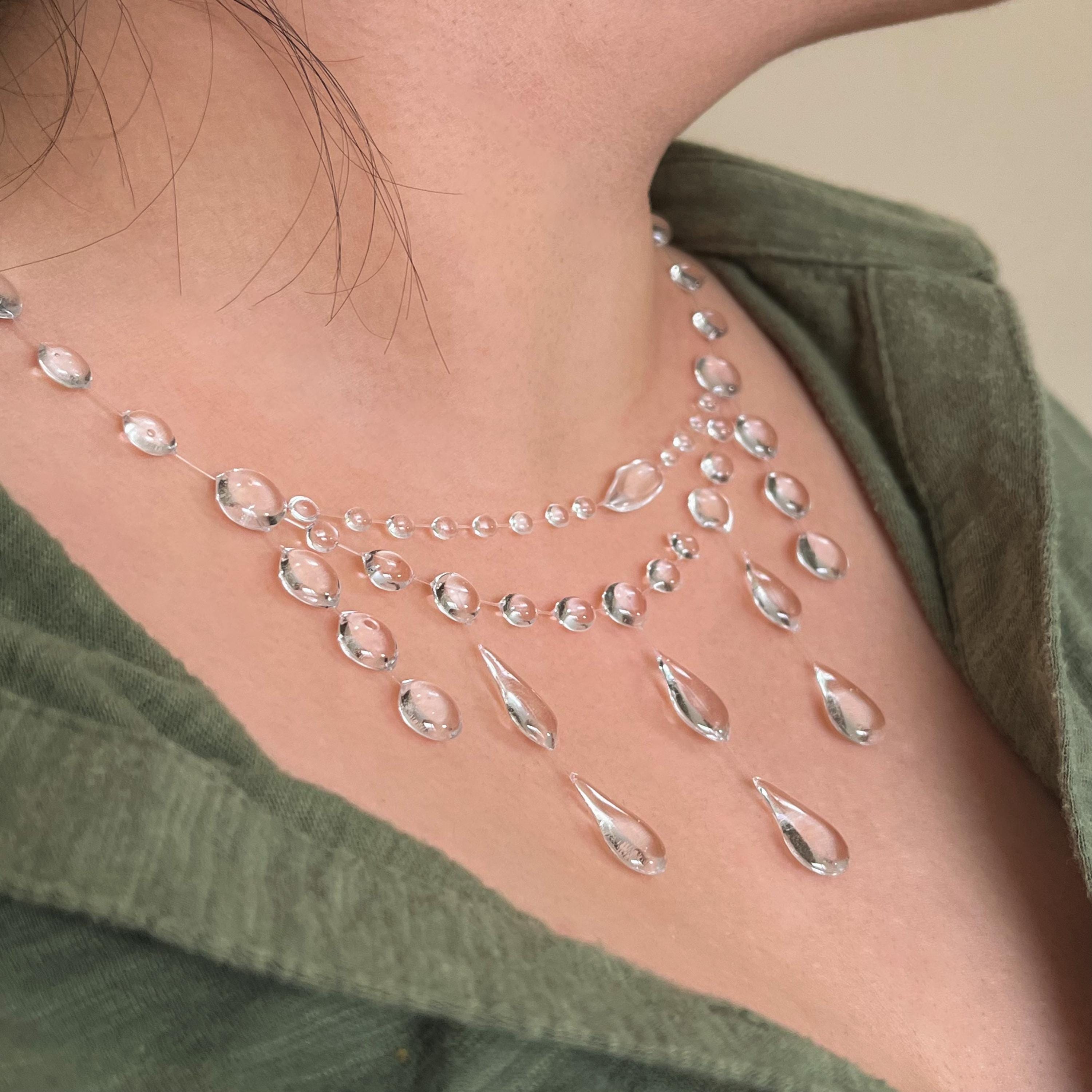 Rain Drop Necklace - Etsy