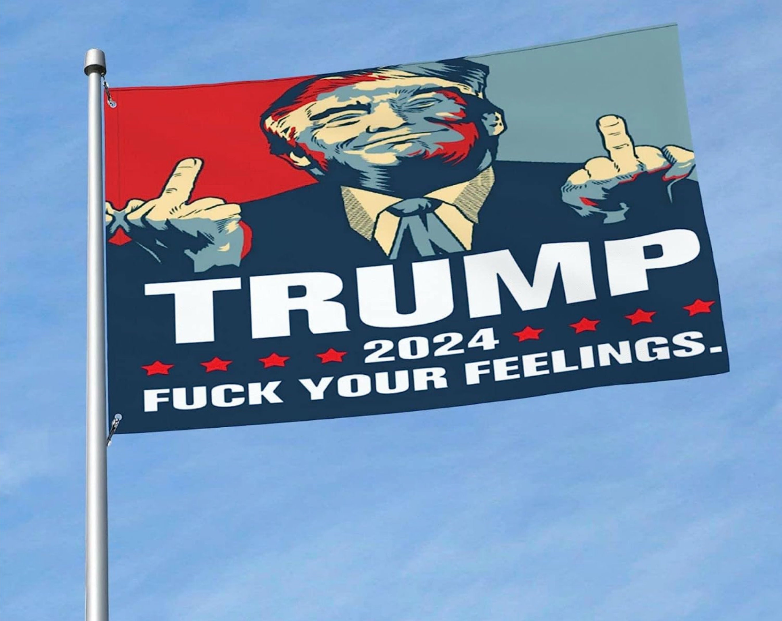 Trump 2024 F Your Feelings Flag Bandera exterior de 3x5 pies - Etsy España