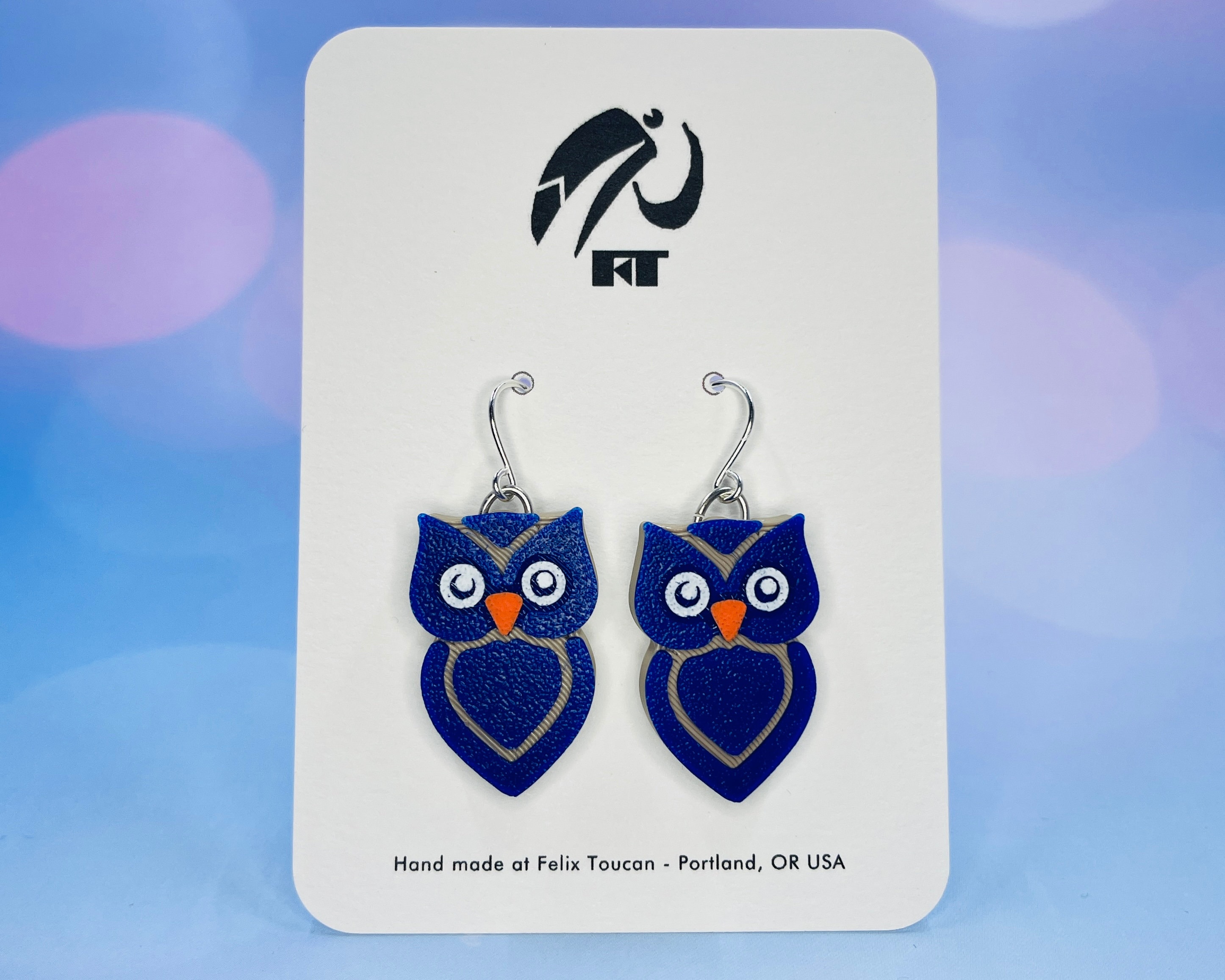 Owl Earrings / Birds / Animals / Funny / Ridiculous / Nature / Outdoors / Barn Owls
