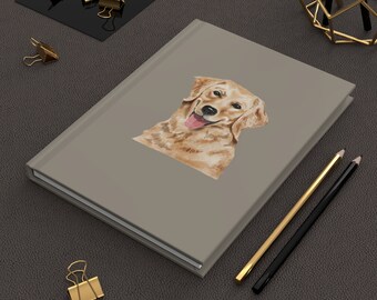 Golden Retriever Hardcover Journal Matte