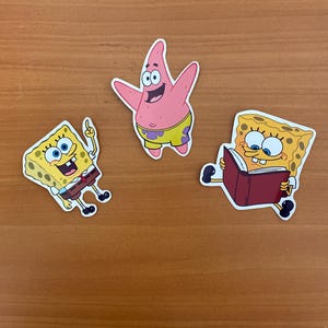 Printable Spongebob Stickers 9 Stickers Imprimibles Bob Esponja PDF - Etsy
