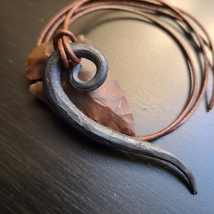 Forged Tear Necklace Pendant