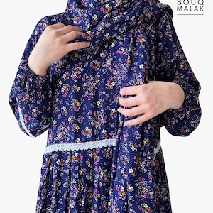 One Size 2-Piece Women Muslim Prayer Dress - Long Sleeve Islamic Thobe with hijab ثوب صلاة. Colorful Ramadan Prayer Garment- Sawb Salah