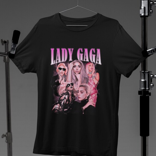 Lady Gaga T-Shirt, Lady Gaga Shirt, Vintage Shirt, Lady Gaga Hoodie, Pop Shirt, Hip Hop Shirt, Unisex Heavy Cotton Tee