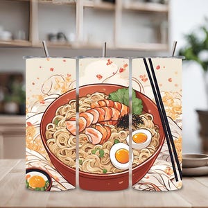 Bol à ramen Baguettes pour gobelet 20 oz - Aucun produit physique, téléchargement uniquement - Idées de conception