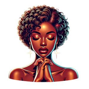 Prayer Warrior,Black Girl Magic,African American Woman Elegant Fashion png, Clipart, Girl Boss Clipart, Woman Fashion png