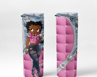 Diamond Betty 20 oz Tumbler wrap design-No physical product Download only-Design Ideas for women